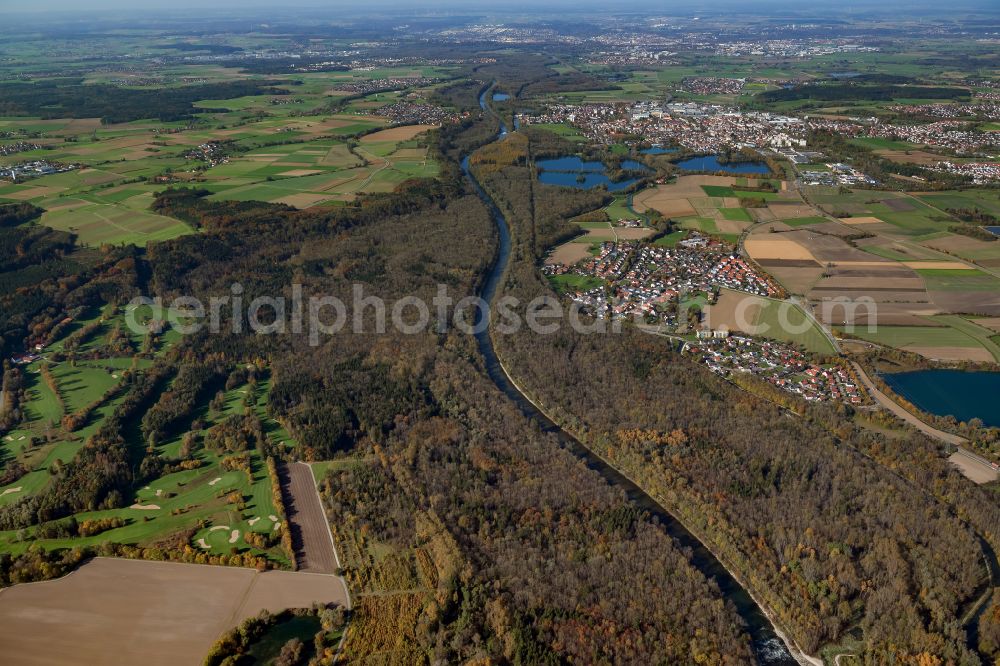 Aerial photograph Ay - Forest areas in in Ay in the state Bavaria, Germany