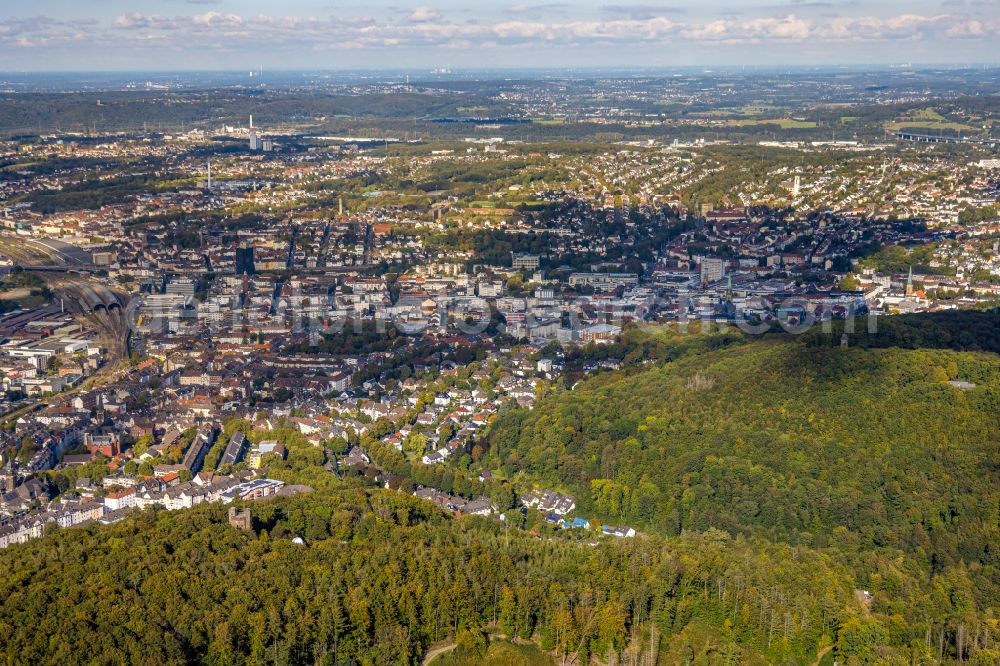 Aerial photograph Hagen - Forest areas in in Hagen at Ruhrgebiet in the state North Rhine-Westphalia, Germany