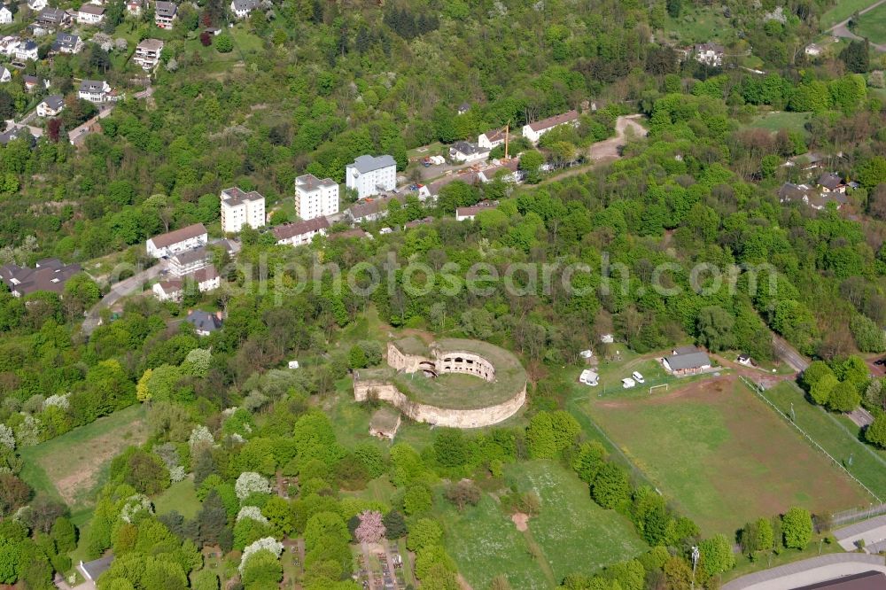 Aerial image Koblenz - Fort Asterstein at Kolonnenweg in Koblenz in Rhineland-Palatinate