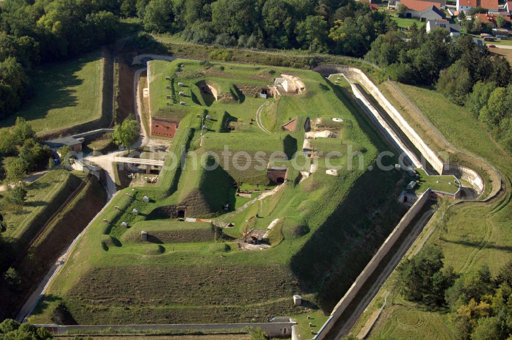 Aerial photograph Katharinenberg - Das Fort Prinz Karl liegt ca. 10 km östlich von Ingolstadt an der ehemaligen Fort- und Kriegsstrase im Gemeindebereich Großmehring, Ortsteil Katharinenberg. Die Festung steht heute unter Denkmalschutz.