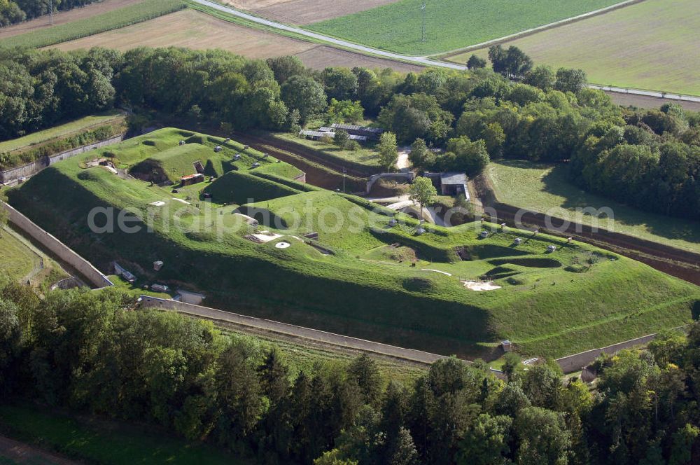 Aerial photograph Katharinenberg - Das Fort Prinz Karl liegt ca. 10 km östlich von Ingolstadt an der ehemaligen Fort- und Kriegsstrase im Gemeindebereich Großmehring, Ortsteil Katharinenberg. Die Festung steht heute unter Denkmalschutz.