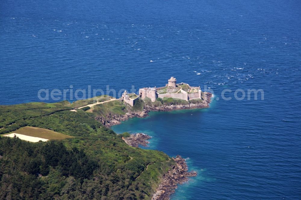 Aerial photograph Plevenon - Fragments of the fortress Fort la Latte in Plevenon in Bretagne, France