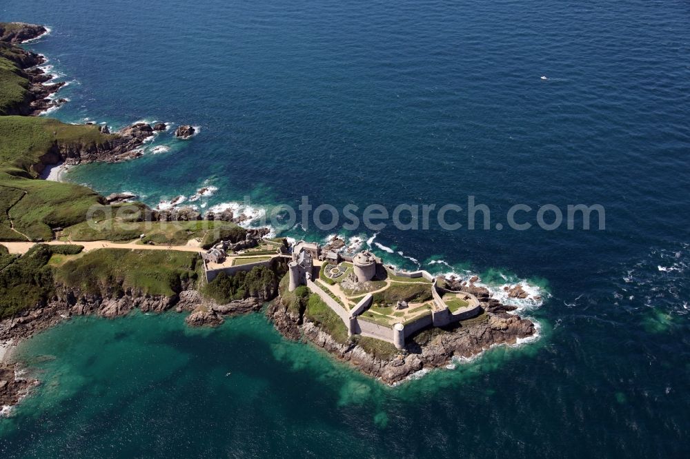 Aerial photograph Plevenon - Fragments of the fortress Fort la Latte in Plevenon in Bretagne, France