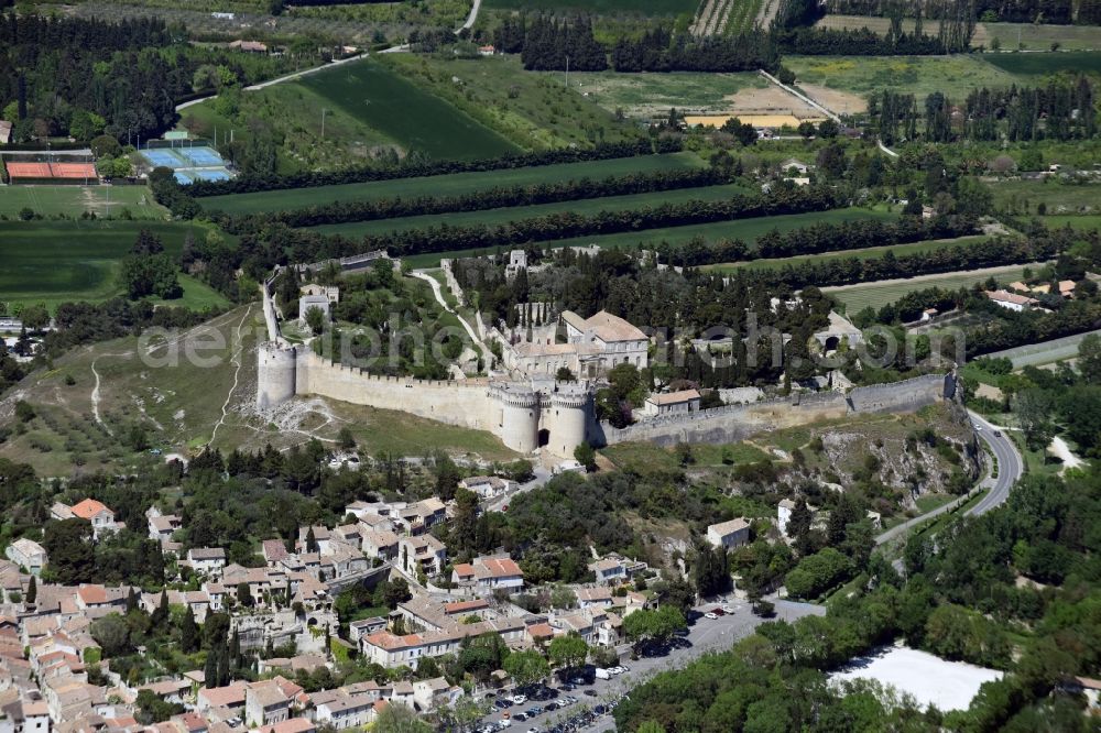 Aerial photograph Languedoc-Roussillon - Fragments of the fortress Fort Saint-André on Rue Montée du Fort in Languedoc-Roussillon in Languedoc-Roussillon Midi-Pyrenees, France