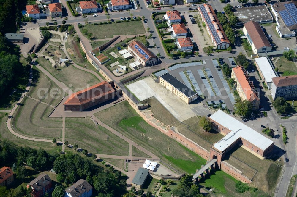 Aerial photograph Germersheim - Fragments of the fortress in Germersheim in the state Rhineland-Palatinate