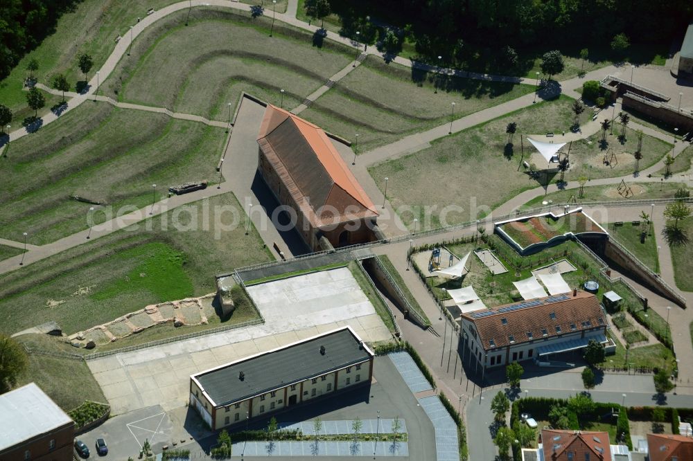 Aerial image Germersheim - Fragments of the fortress in Germersheim in the state Rhineland-Palatinate