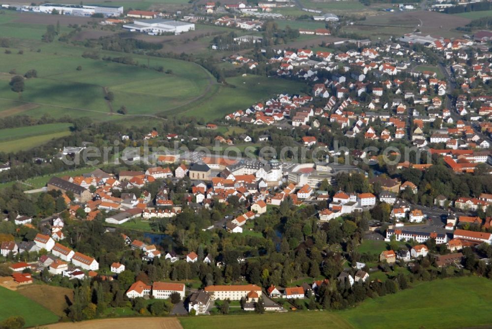 Aerial image Ziegenhain - Fragments of the fortress in Ziegenhain in the state Hesse, Germany