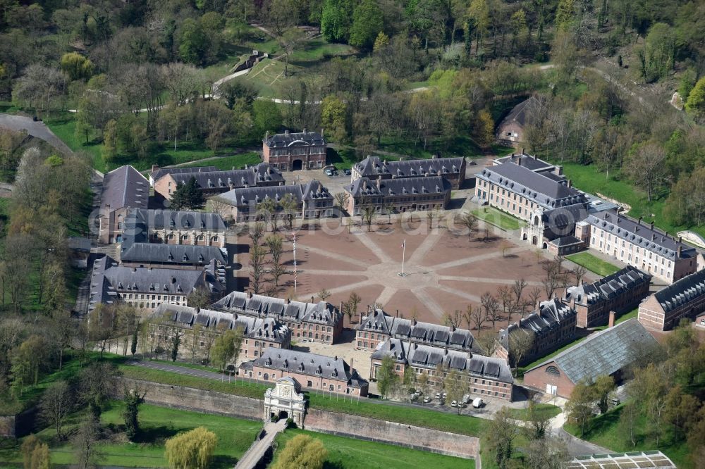 Aerial image Lille - Fragments of the fortress Citadel Lille Avenue du am regiment in Lille in Nord-Pas-de-Calais Picardy, France