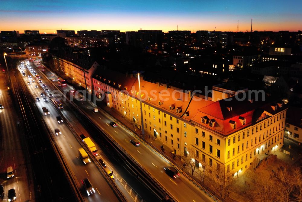 Halle (Saale) from above - View of the Franckesche Stiftungen zu Halle in the state Saxony-Anhalt