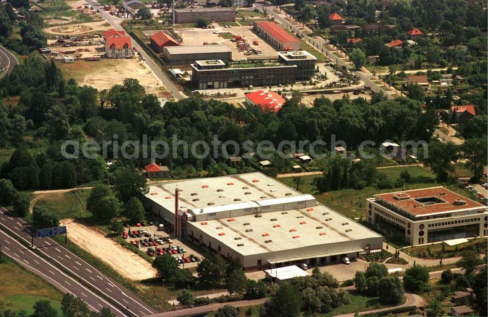 Birkenwerder from above - Francotyp-Postalia in Birkenwerder