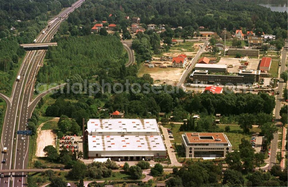 Birkenwerder from the bird's eye view: Francotyp-Postalia in Birkenwerder