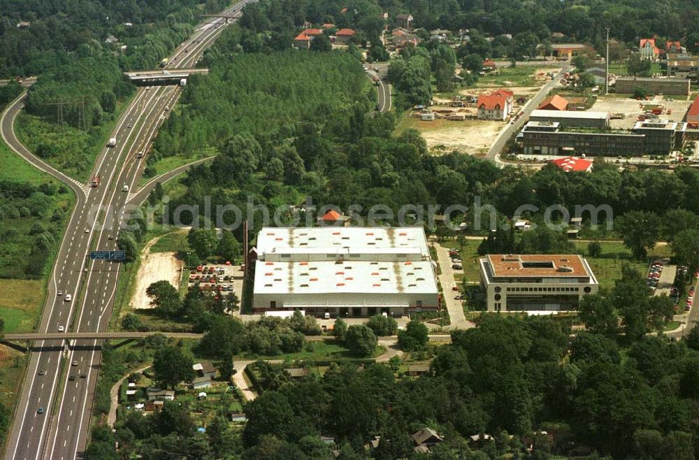 Birkenwerder from above - Francotyp-Postalia in Birkenwerder