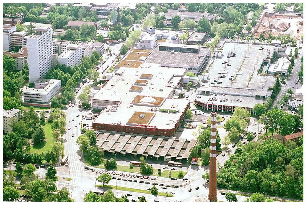 Aerial photograph Nürnberg - , Franken Center, ECE - Center Management, Golgauer Straße 30 - 38, 90473 Nürnberg, Te. 0911/8001235, Fax: 0911/805084, E-Mail: info@Franken-Center-Nürnberg.de