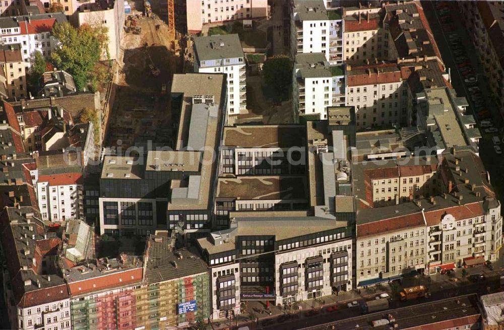 Berlin-Friedrichshain from the bird's eye view: Frankfurter Allee Plaza / Jede Verwendung nur mit Urheberangabe: 