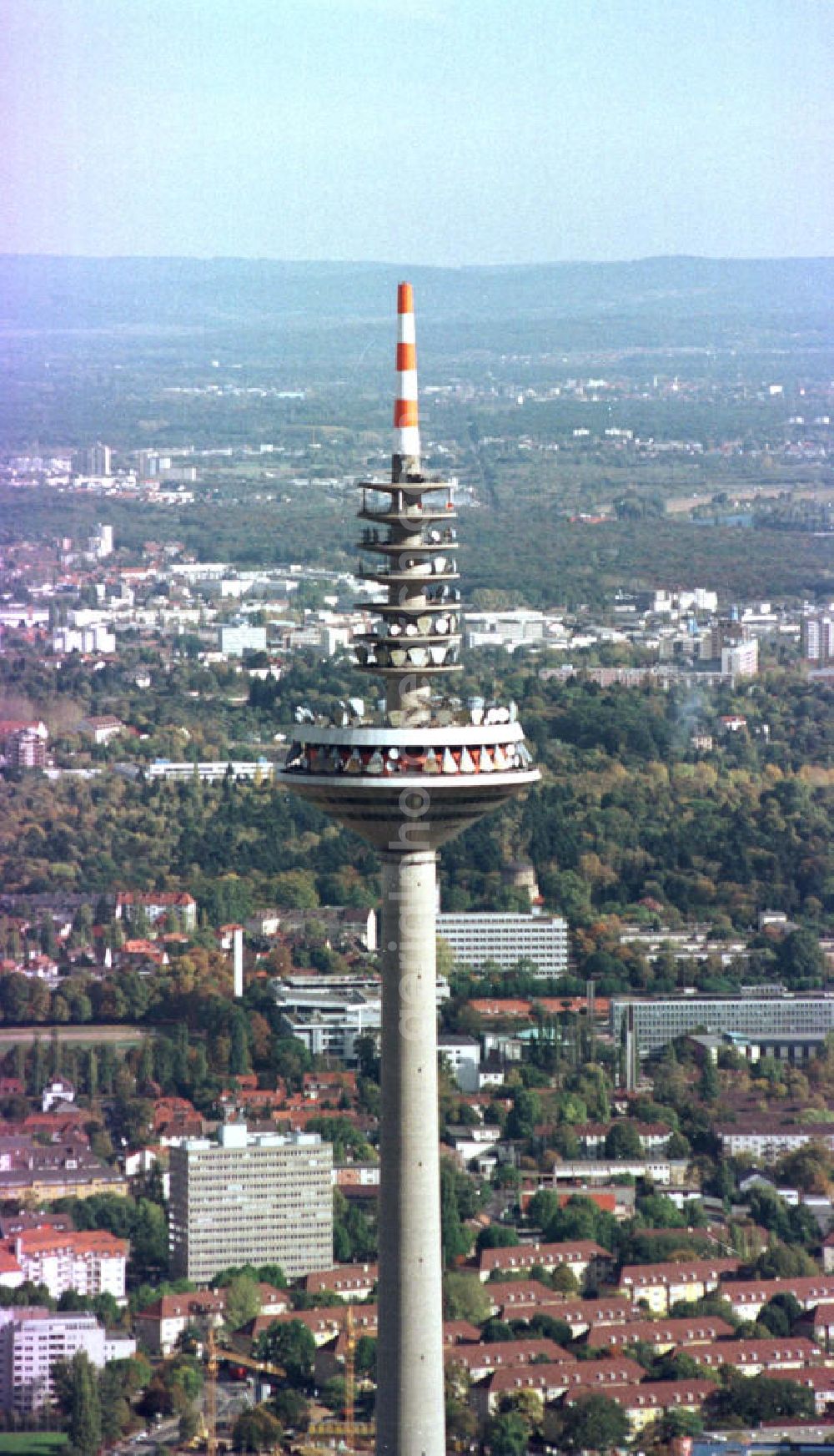 Aerial photograph Frankfurt am Main - Frankfurter Fernsehturm