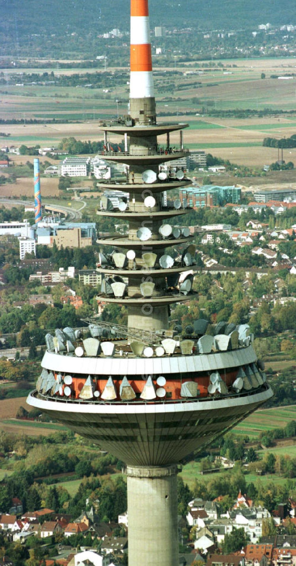 Aerial photograph Frankfurt am Main - Frankfurter Fernsehturm