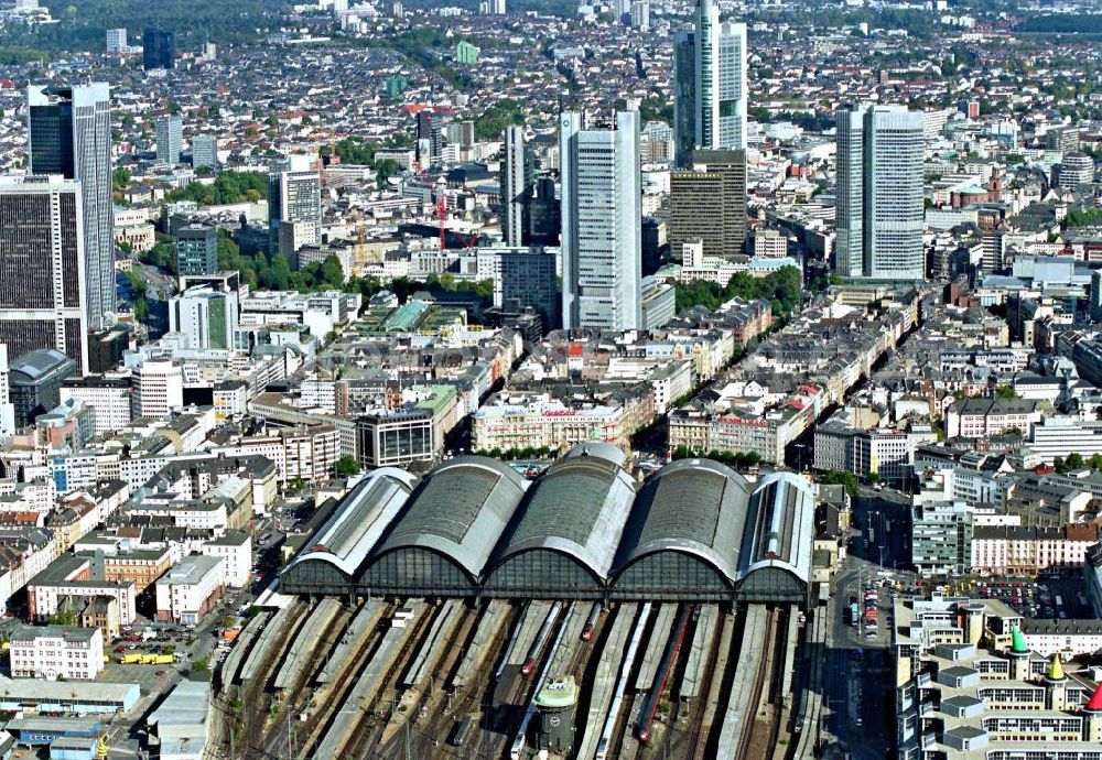 Aerial image Frankfurt am Main - Frankfurter Hauptbahnhof