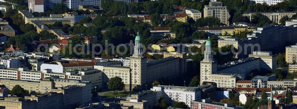 Berlin Lichtenberg from the bird's eye view: Frankfurter Tor on Frankfurter Allee in Berlin - Friedrichshain