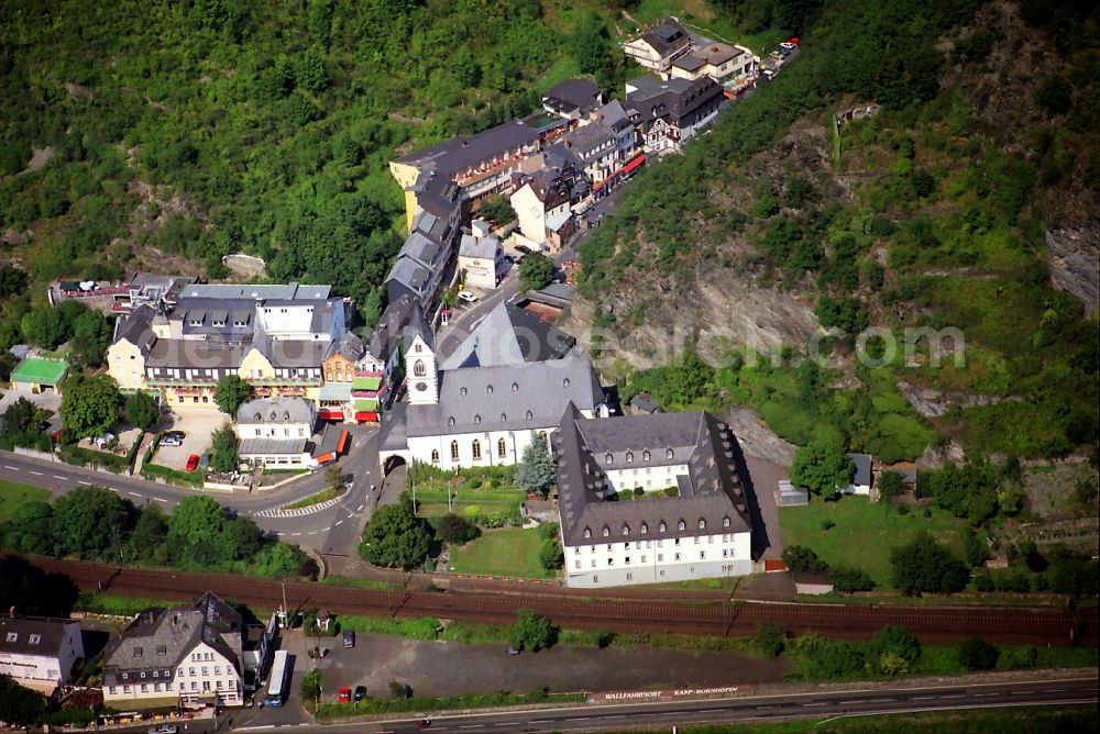 Aerial photograph Kamp-Bornhofen - Franciscans monastery with Sanctuary in Kamp-Bornhofen state of Rhineland-Palatinate