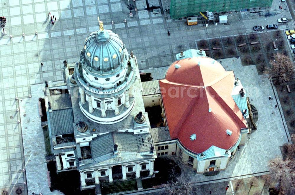 Aerial photograph Berlin - 12.02.1995 Französische Dom am Gendarmenmarkt