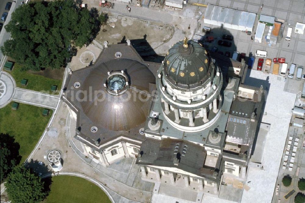 Aerial image Berlin / Mitte - Französischer Dom am Gendarmenmarkt in Berlin Mitte 1995