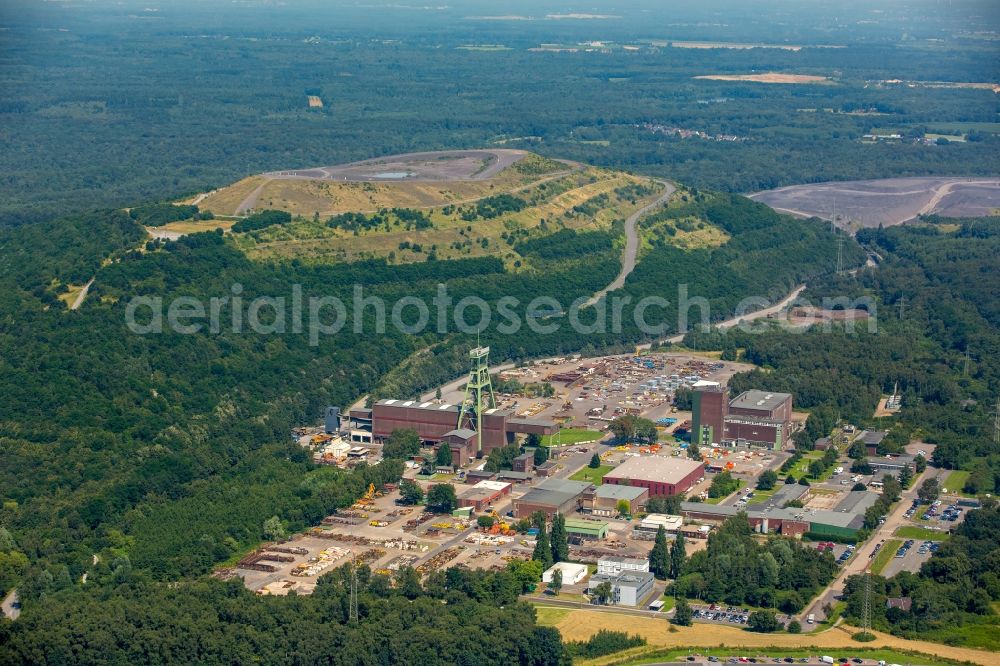 Aerial image Bottrop - Mining shaft tower Prosper-Haniel hard coal revier in Bottrop in the state North Rhine-Westphalia