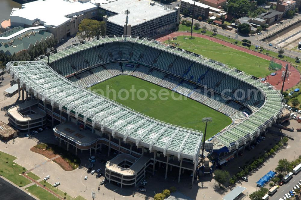 Aerial photograph Bloemfontein - Blick auf das Free State Stadion im Zentrum von Bloemfontein in Südafrika vor der Fußball-Weltmeisterschaft. View of the Free State Stadium in Bloemfontein in South Africa for the FIFA World Cup 2010.