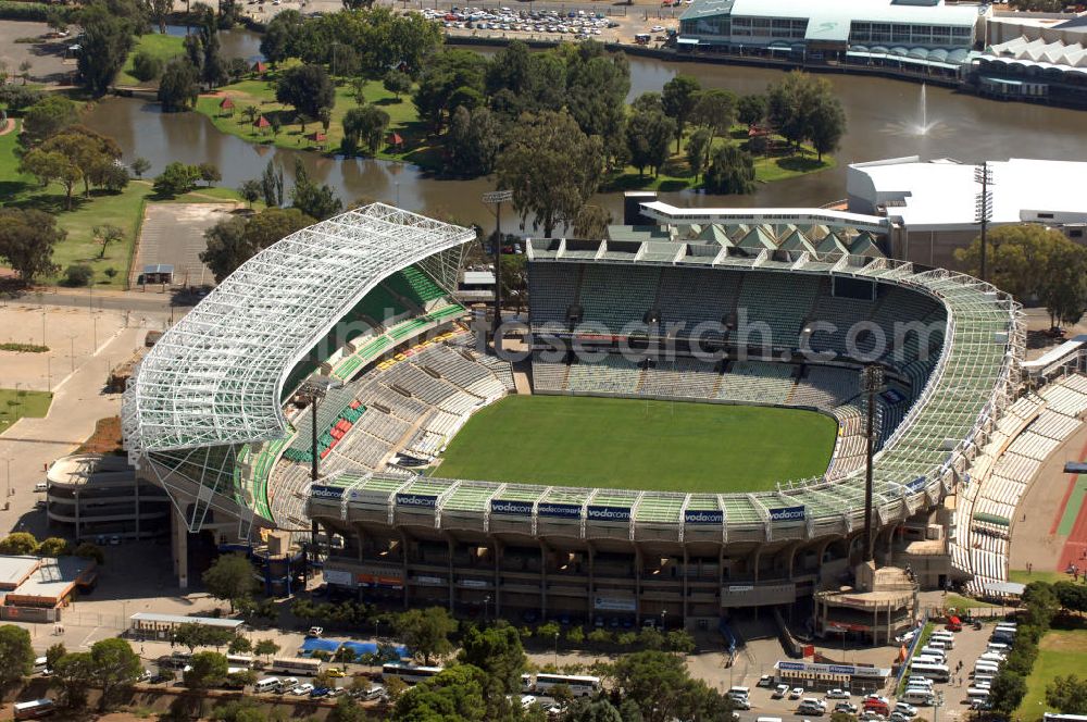 Aerial photograph Bloemfontein - Blick auf das Free State Stadion im Zentrum von Bloemfontein in Südafrika vor der Fußball-Weltmeisterschaft. View of the Free State Stadium in Bloemfontein in South Africa for the FIFA World Cup 2010.