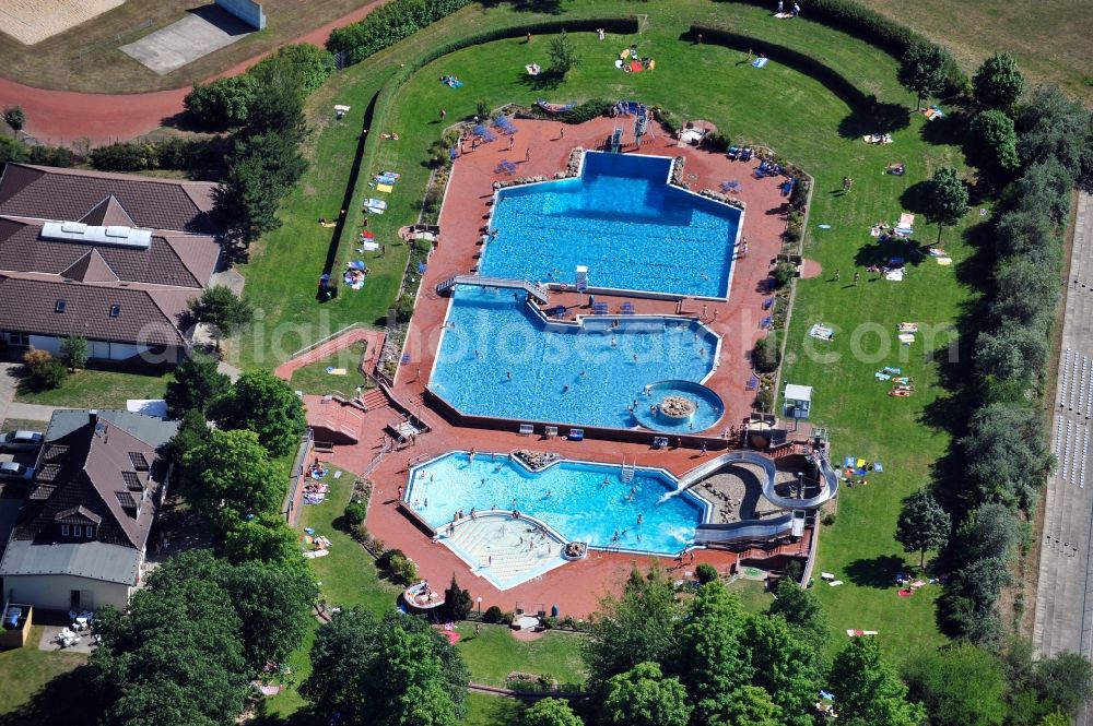 Zerbst / Anhalt from above - The pool / water park in Zerbst / Anhalt, Saxony-Anhalt