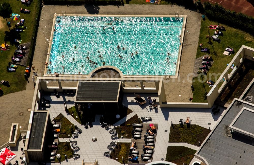 Hamburg from above - Outdoor pool Festland in Hamburg in Germany