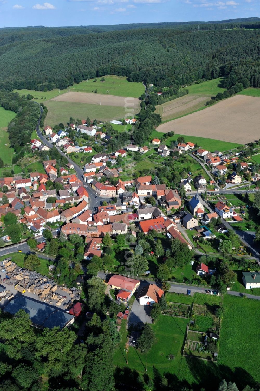 Freienorla from the bird's eye view: Freienorla in the state Thuringia