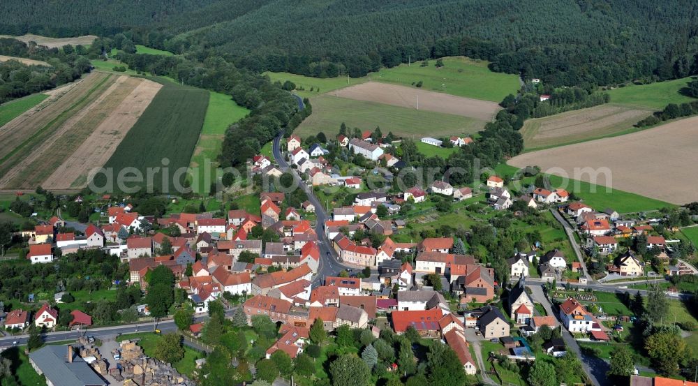 Aerial image Freienorla - Freienorla in the state Thuringia