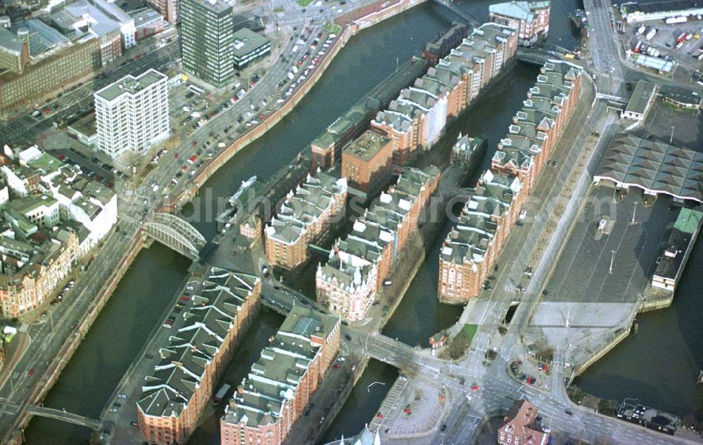 Aerial photograph Hamburg - Freihafen im Hamburger Hafen.