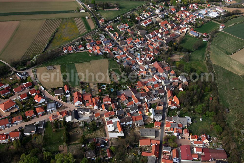 Freimersheim from the bird's eye view: Freimersheim, a district of Alzey-Worms in Rhineland-Palatinate