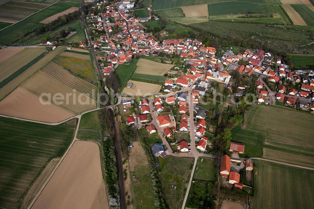 Aerial photograph Freimersheim - Freimersheim, a district of Alzey-Worms in Rhineland-Palatinate