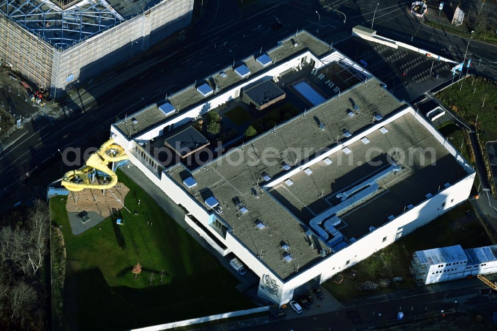 Potsdam from above - Leisure pool with swimming pool in Potsdam in Brandenburg