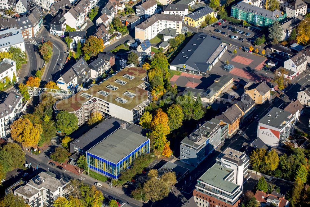 Siegen from the bird's eye view: Indoor swimming pool Loehrtor in Siegen in the state North Rhine-Westphalia