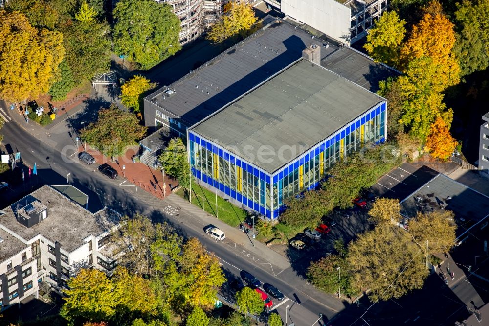 Aerial image Siegen - Indoor swimming pool Loehrtor in Siegen in the state North Rhine-Westphalia