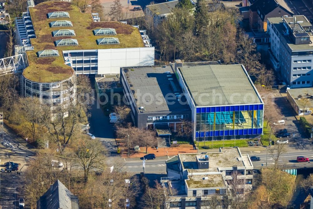 Siegen from the bird's eye view: Indoor swimming pool Loehrtor in Siegen in the state North Rhine-Westphalia