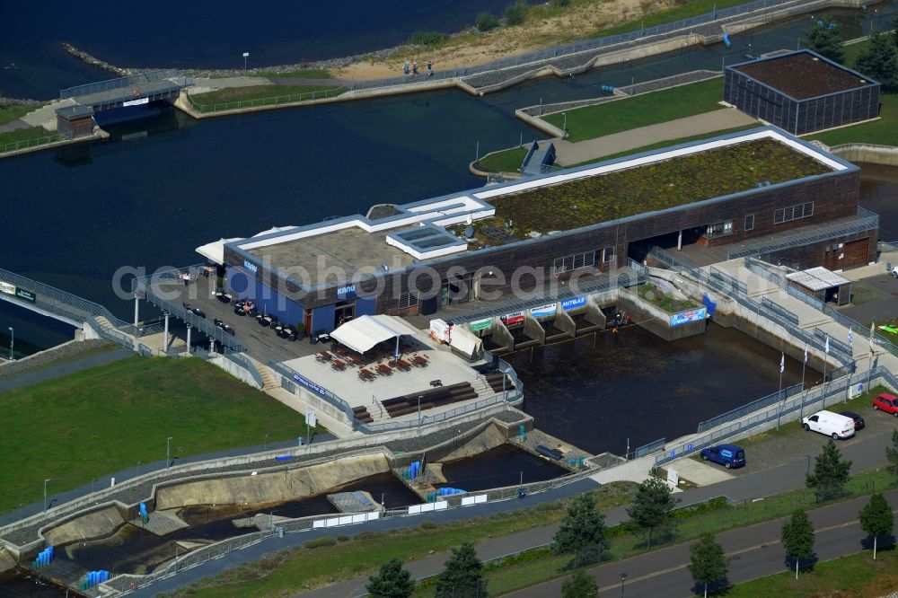 Aerial photograph Markkleeberg - Recreational facility - Amusement Park Kanupark Markkleeberg in Markkleeberg in the state Saxony