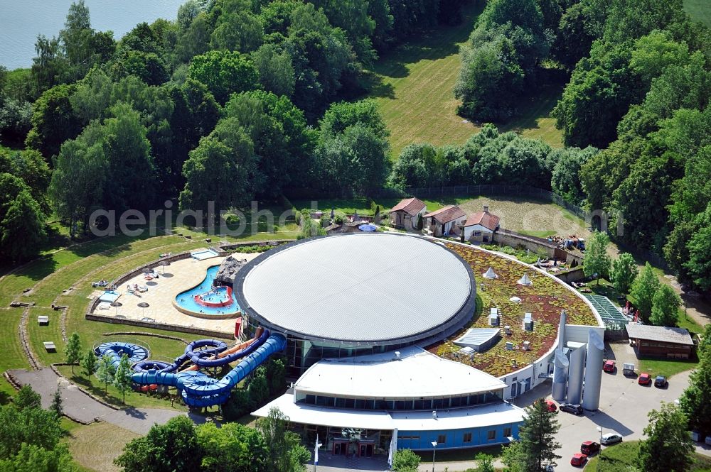 Hohenfelden from above - Amusement park at the reservoir Hohenfelden in Hohenfelden in Thuringia