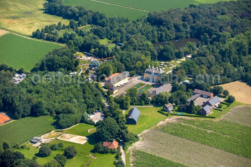 Bottrop from above - Fun Park Schloss Beck in Feldhausen in the state of North Rhine-Westphalia