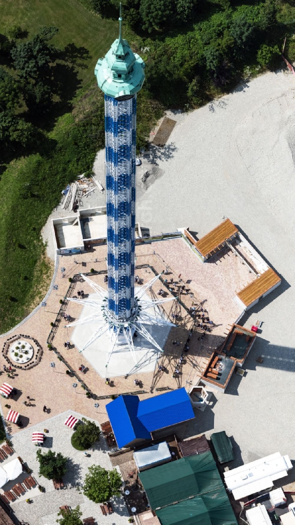 Bad Wörishofen from the bird's eye view: Leisure Centre - Amusement Park Allgaeu Skyline Park in Bad Woerishofen in the state Bavaria, Germany