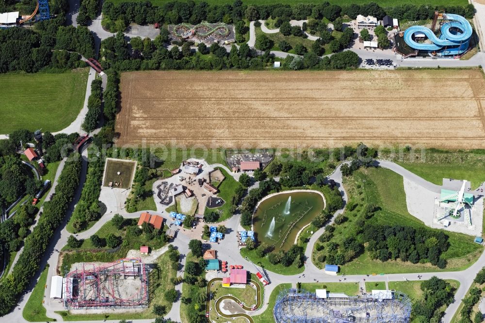 Aerial image Bad Wörishofen - Leisure Centre - Amusement Park Allgaeu Skyline Park in Bad Woerishofen in the state Bavaria, Germany