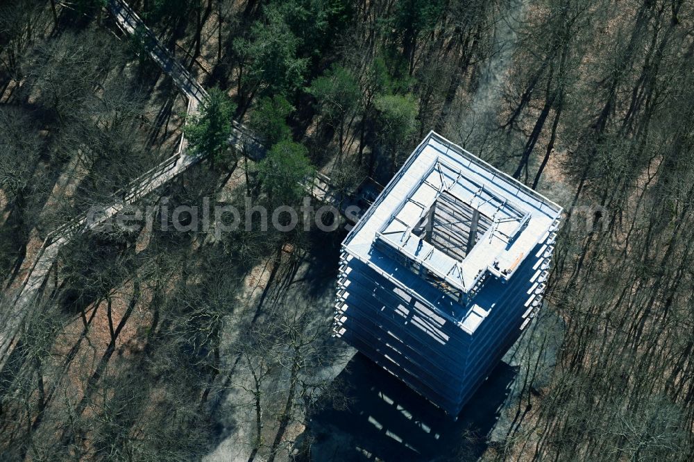 Aerial photograph Heringsdorf - Leisure Centre - Amusement Park treetop path with observation tower in Heringsdorf on the island of Usedom in the state Mecklenburg - Western Pomerania, Germany