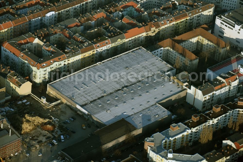 Berlin from the bird's eye view: Leisure Centre - Amusement Park BERLINKART an der Werbellinstrasse in Berlin in Germany