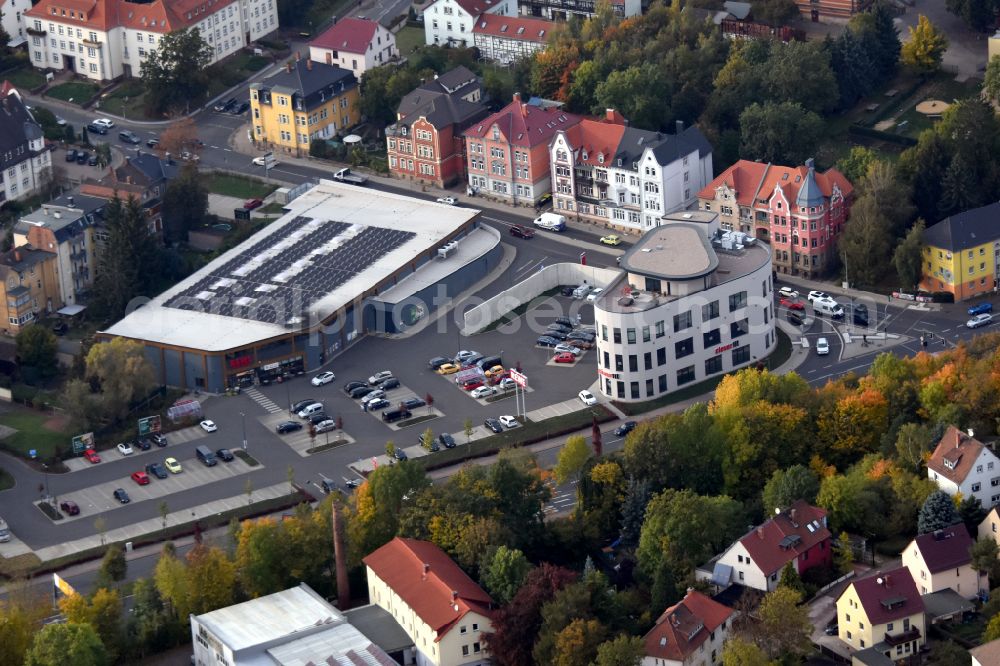 Gotha from the bird's eye view: Leisure Centre - Amusement Park clever fit on street Stielerstrasse in Gotha in the state Thuringia, Germany