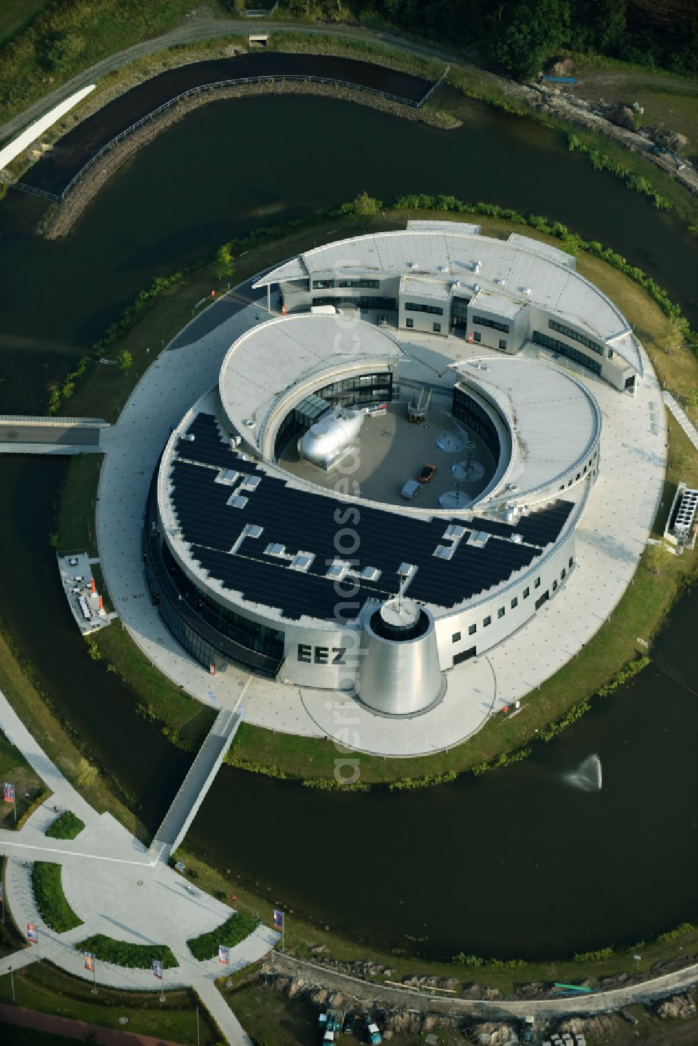 Aerial photograph Aurich - Leisure Centre - Amusement Park ENERGIE ERLEBNIS ZENTRUM on street Osterbusch in the district Tannenhausen in Aurich Ostfriesland in the state Lower Saxony, Germany