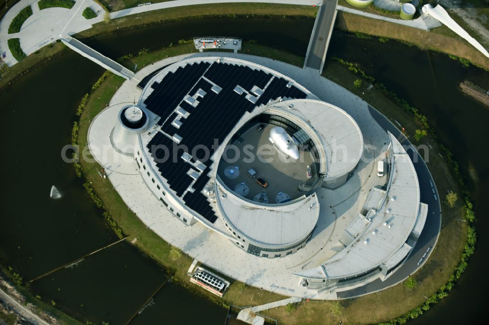 Aurich from above - Leisure Centre - Amusement Park ENERGIE ERLEBNIS ZENTRUM on street Osterbusch in the district Tannenhausen in Aurich Ostfriesland in the state Lower Saxony, Germany