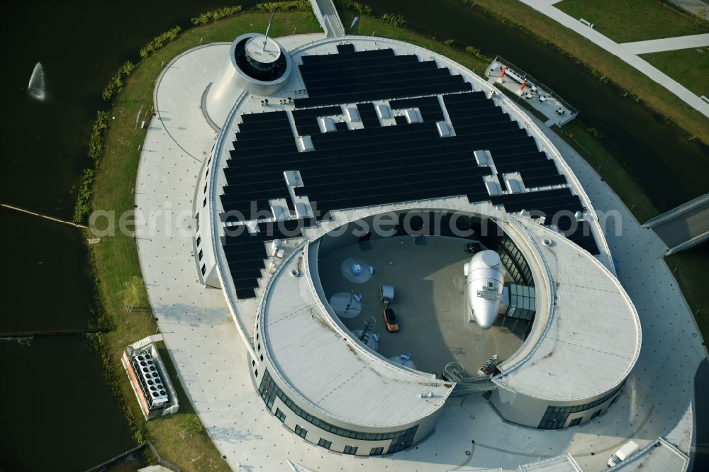 Aurich from the bird's eye view: Leisure Centre - Amusement Park ENERGIE ERLEBNIS ZENTRUM on street Osterbusch in the district Tannenhausen in Aurich Ostfriesland in the state Lower Saxony, Germany